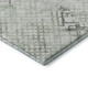 8' X 10' Green And Ivory Abstract Geometric Washable Area Rug With UV Protection
