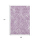9' X 12' Lavender And Ivory Abstract Geometric Washable Area Rug With UV Protection