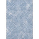10' X 14' Sky Blue And Ivory Abstract Geometric Washable Area Rug With UV Protection