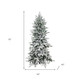 6' Slender Flocked Pine Christmas Tree