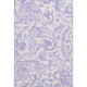 3' X 5' Lavender And Ivory Paisley Washable Area Rug With UV Protection