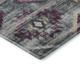 8' Gray Gold And Blush Southwestern Washable Round Rug With UV Protection