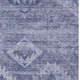 3' X 5' Navy Blue And Ivory Southwestern Washable Area Rug With UV Protection