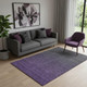 5' X 8' Eggplant And Charcoal Ombre Washable Area Rug With UV Protection