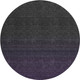 8' Eggplant And Charcoal Ombre Washable Round Rug With UV Protection