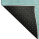 3' X 5' Sky Blue And Ivory Ombre Washable Area Rug With UV Protection