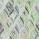 3' X 5' Green Purple And Ivory Geometric Washable Area Rug With UV Protection