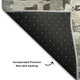 9' X 12' Tan Beige And Gray Geometric Washable Area Rug With UV Protection