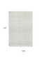9' X 12' Ivory And Beige Striped Washable Area Rug With UV Protection