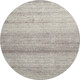 8' Taupe And Beige Striped Washable Round Rug With UV Protection