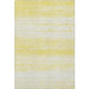 3' X 5' Yellow And Ivory Striped Washable Area Rug With UV Protection