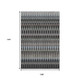9' X 12' Black Gray And Blue Southwestern Washable Area Rug With UV Protection