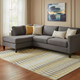 9' X 12' Gold Gray And Beige Southwestern Washable Area Rug With UV Protection