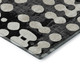 8' X 10' Black And Ivory Polka Dot Washable Area Rug With UV Protection