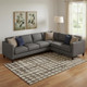 8' X 10' Brown And Beige Polka Dot Washable Area Rug With UV Protection