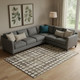 10' X 14' Brown And Beige Polka Dot Washable Area Rug With UV Protection