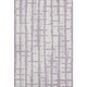 3' X 5' Lavender And Beige Striped Washable Area Rug With UV Protection
