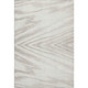 3' X 5' Ivory And Beige Abstract Washable Area Rug With UV Protection