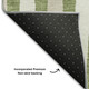 5' X 8' Green And Ivory Geometric Washable Area Rug With UV Protection