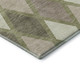 10' X 14' Artichoke Green Taupe And Ivory Geometric Washable Area Rug With UV Protection