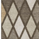3' X 5' Brown Beige And Gold Geometric Washable Area Rug With UV Protection