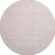 8' Pink And Ivory Geometric Washable Round Rug With UV Protection