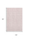 8' X 10' Pink And Ivory Geometric Washable Area Rug With UV Protection