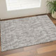 3' X 5' Taupe And Beige Tribal Washable Area Rug With UV Protection