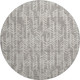 8' Taupe And Beige Tribal Washable Round Rug With UV Protection