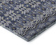 8' X 10' Denim Blue And Silver Moroccan Washable Area Rug With UV Protection