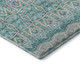10' X 14' Teal Beige And Ivory Moroccan Washable Area Rug With UV Protection