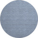 8' Blue And Ivory Abstract Geometric Washable Round Rug With UV Protection