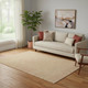 5' X 8' Orange And Ivory Abstract Geometric Washable Area Rug With UV Protection