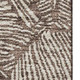 3' X 5' Brown And Beige Floral Washable Area Rug With UV Protection