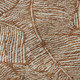 10' X 14' Rust And Beige Floral Washable Area Rug With UV Protection