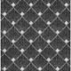 3' X 5' Black And Ivory Abstract Geometric Washable Area Rug With UV Protection