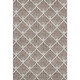 5' X 8' Brown And Beige Abstract Geometric Washable Area Rug With UV Protection