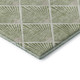 3' X 5' Green And Ivory Abstract Geometric Washable Area Rug With UV Protection