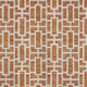 3' X 5' Terra Cotta And Beige Geometric Washable Area Rug With UV Protection