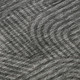 3' X 5' Charcoal And Ivory Abstract Geometric Washable Area Rug With UV Protection