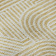 9' X 12' Gold And Ivory Abstract Geometric Washable Area Rug With UV Protection
