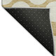 9' X 12' Gold And Ivory Polka Dot Washable Area Rug With UV Protection