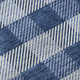 8' X 10' Navy Blue And Ivory Plaid Washable Area Rug With UV Protection