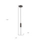Bronze Pendant Hanging Light with Frosted Glass Shade