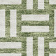 8' X 10' Green And Ivory Abstract Geometric Washable Area Rug With UV Protection