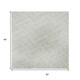 5' X 8' Ivory And Beige Abstract Geometric Washable Area Rug With UV Protection