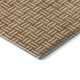 5' X 8' Terra Cotta And Beige Abstract Geometric Washable Area Rug With UV Protection