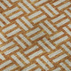 8' Terra Cotta And Beige Abstract Geometric Washable Round Rug With UV Protection