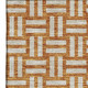 10' X 14' Terra Cotta And Beige Abstract Geometric Washable Area Rug With UV Protection
