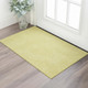 3' X 5' Yellow And Ivory Geometric Washable Area Rug With UV Protection